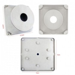 Beyaz kare Buat Kamera Montaj Kutusu Taban Dahil