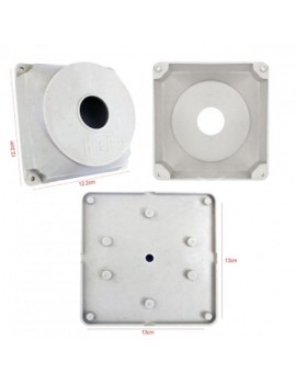 Beyaz kare Buat Kamera Montaj Kutusu Taban Dahil