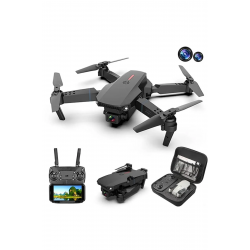 SMARTKOM DRONE 4K HD ÇİFT KAMERALI DRONE APP KONTROL WİFİ Lİ KATLANABİLİR QUATCOPTER X3 BATARYA
