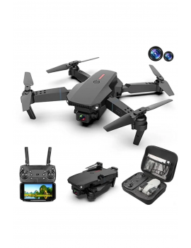 SMARTKOM DRONE 4K HD ÇİFT KAMERALI DRONE APP KONTROL WİFİ Lİ KATLANABİLİR QUATCOPTER X3 BATARYA