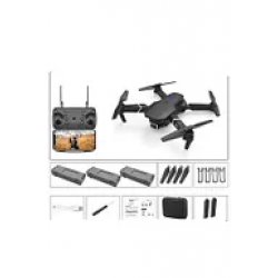 SMARTKOM DRONE 4K HD ÇİFT KAMERALI DRONE APP KONTROL WİFİ Lİ KATLANABİLİR QUATCOPTER X3 BATARYA