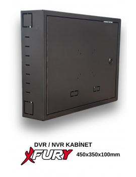 FURY Dvr Pano/box Nvr Cctv Rack Kabinet Ve Monitör Koruma Kutusu Antrasit
