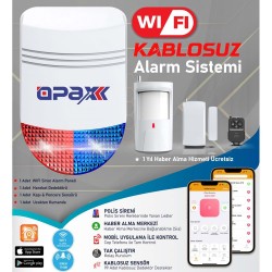 BGR-12 WIFI KABLOSUZ SİREN ALARM SİSTEMİ MOBİL UYGULAMALI 