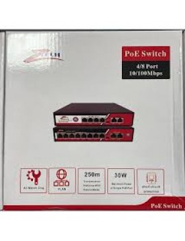 ZTECH ZR-1008G 8+2 POE SWİTCH 125w 