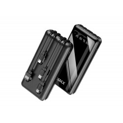 DİJİTAL GÖSTERGELİ ÇOKLU KABLOLU 10000 MAH POWERBANK