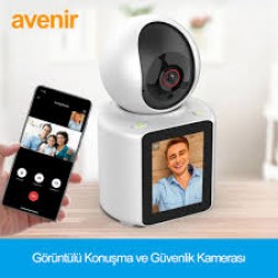 Avenir AV-S225 Full HD 2 MP Bebek Gece Görüşlü Wi-Fi Güvenlik Kamerası ekranlı bebek kamerası