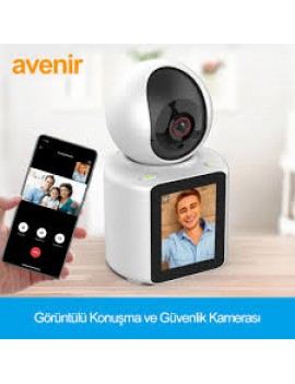 Avenir AV-S225 Full HD 2 MP Bebek Gece Görüşlü Wi-Fi Güvenlik Kamerası ekranlı bebek kamerası