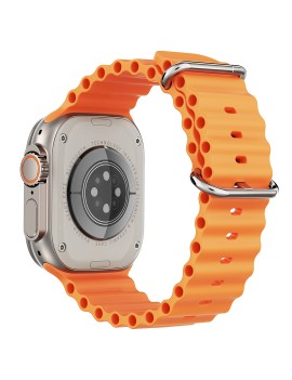 HYTECH W69 WATCH IOS VE ANDROID UYUMLU MACTIVE 2.05 INCH GENİŞ EKRANLI GÜMÜŞ/ORENGE AKILLI SAAT