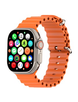 HYTECH W69 WATCH IOS VE ANDROID UYUMLU MACTIVE 2.05 INCH GENİŞ EKRANLI GÜMÜŞ/ORENGE AKILLI SAAT